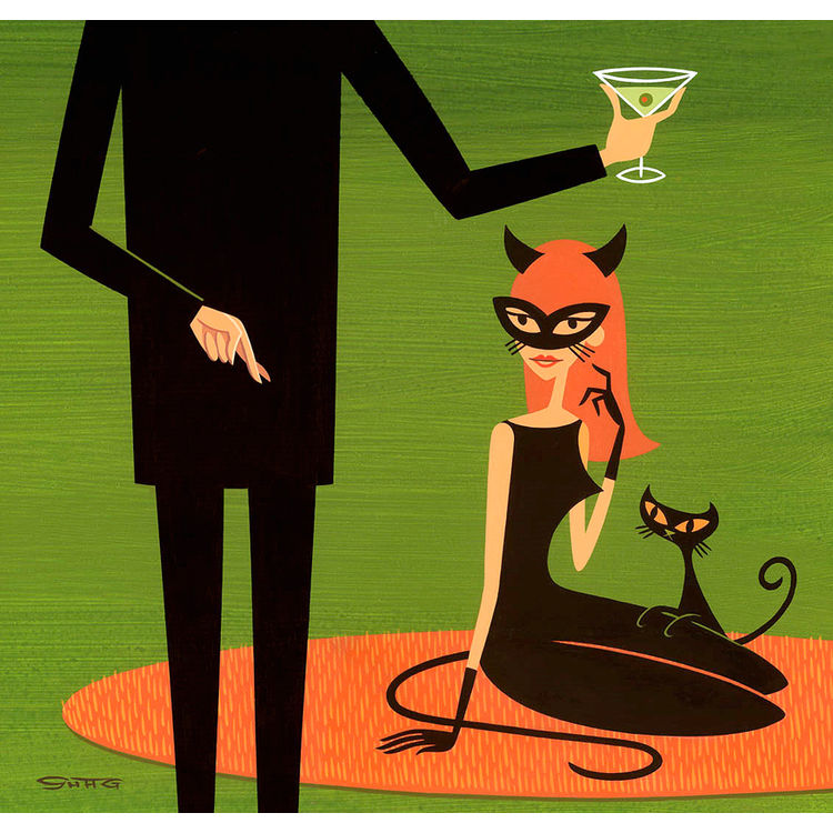 The Accomplished Liar by Shag (Josh Agle)