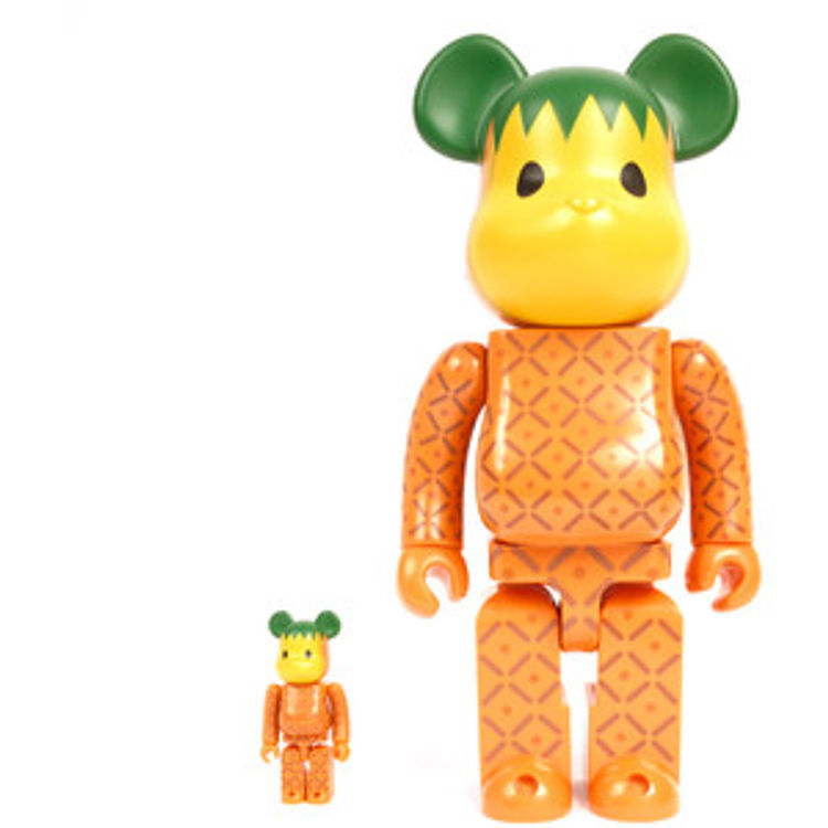100% + 400% Levi's x Clot Pineapple Be@rbrick (Set) by CLOT