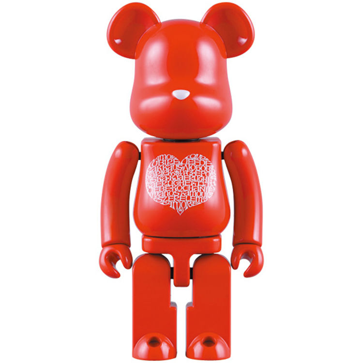 400% International Love Heart Bearbrick by Alexander Girard