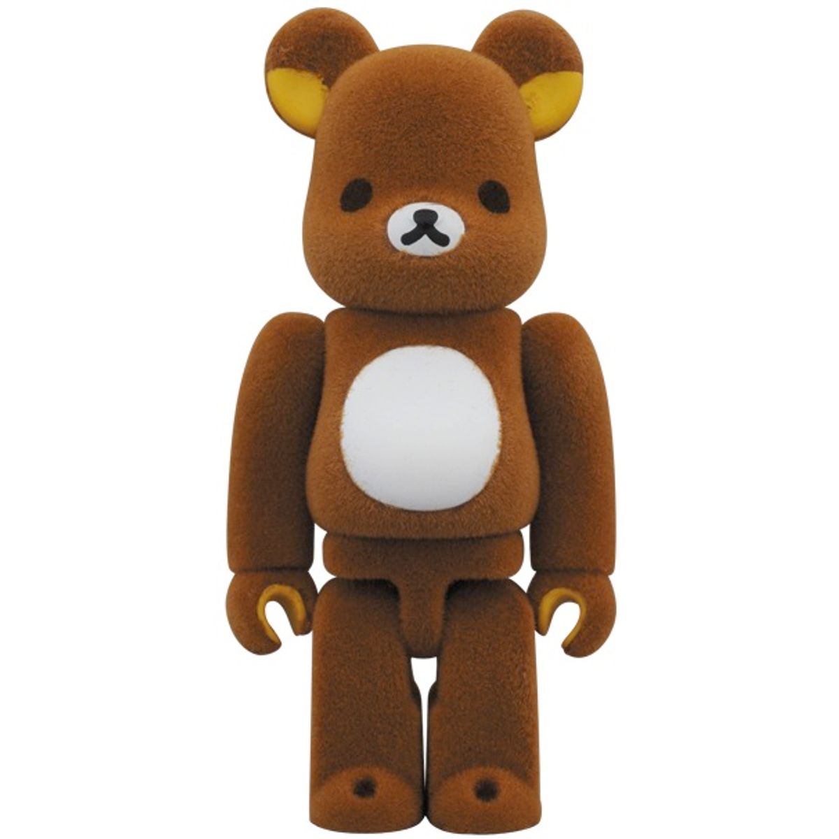 100% Flocked Brown Rilakkuma Be@rbrick