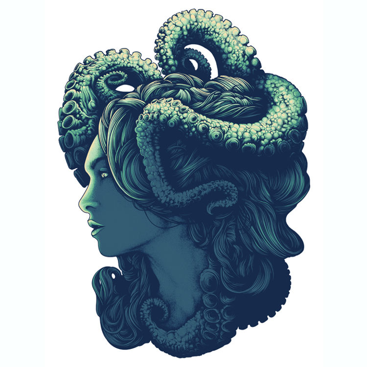 Thalassa - Green by Dan Mumford