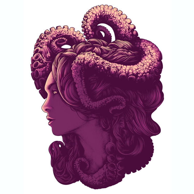 Thalassa - Purple by Dan Mumford