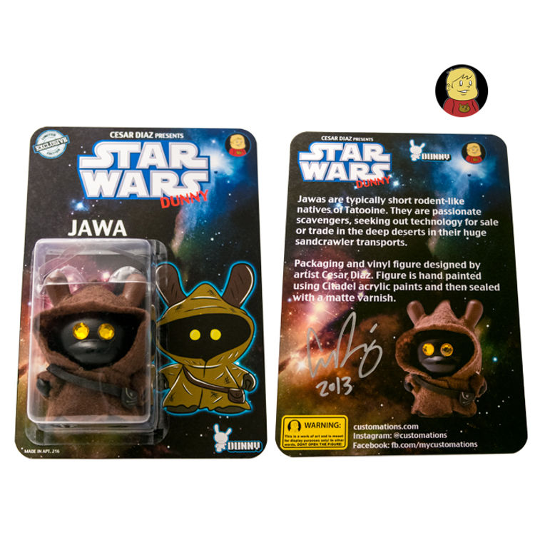 Star Wars Jawa Dunny carded by Firehead Design (Cesar Diaz)