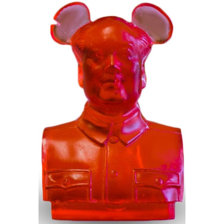 The Bird Is The Word - Clear Red by Frank Kozik