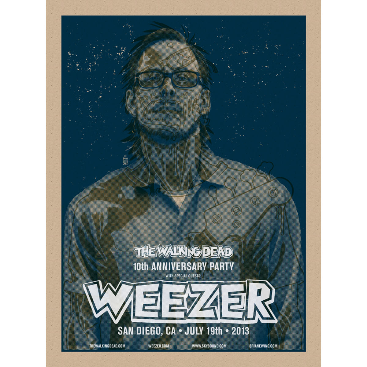 Weezer & The Walking Dead – San Diego, CA 2013 (Scott - Blue)