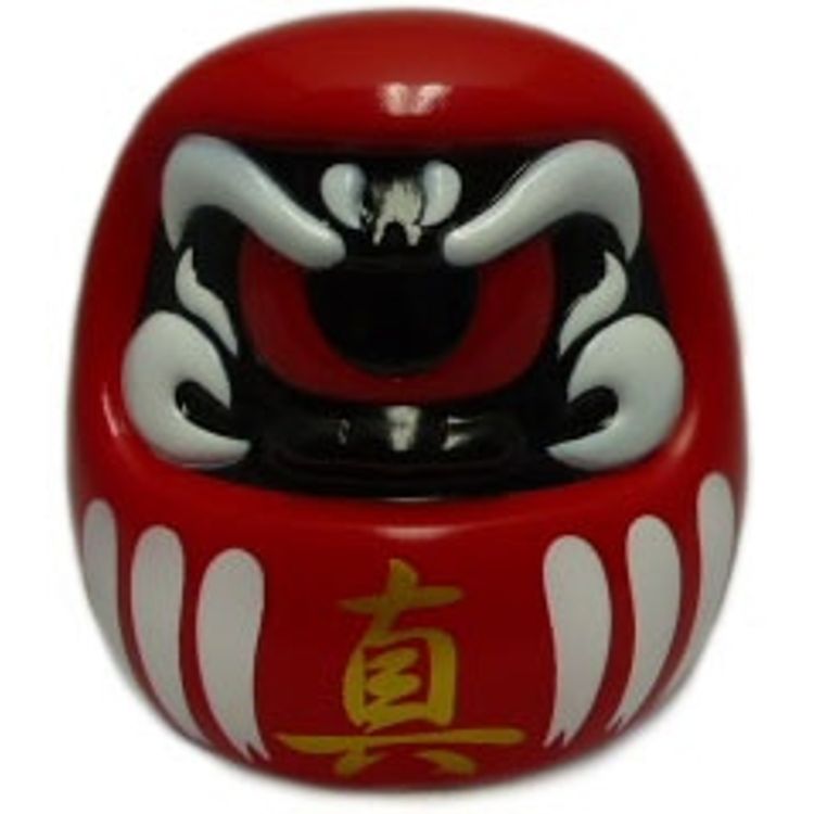 Fortune Daruma - Red/Black w/ Red Eye by Real X Head (Mori Katsura)