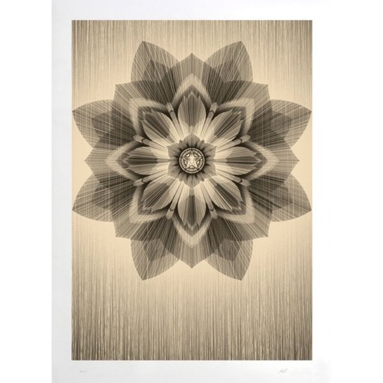 Black & Gold Stardust by Obey Giant (Shepard Fairey)