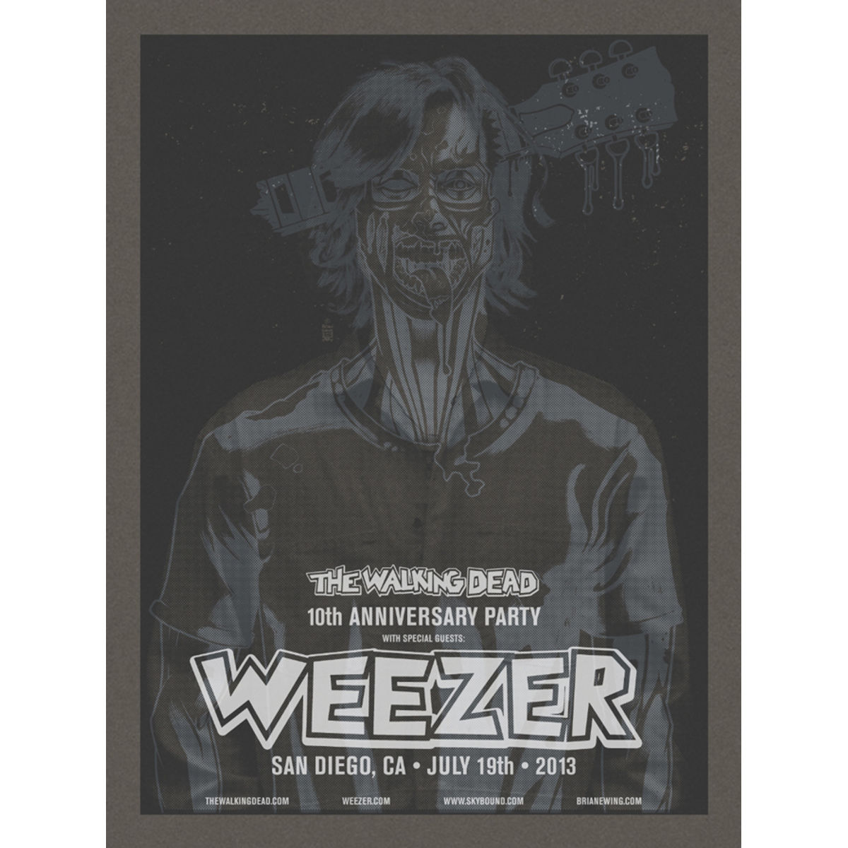 Weezer & The Walking Dead – San Diego, CA 2013 (Brian - Black)