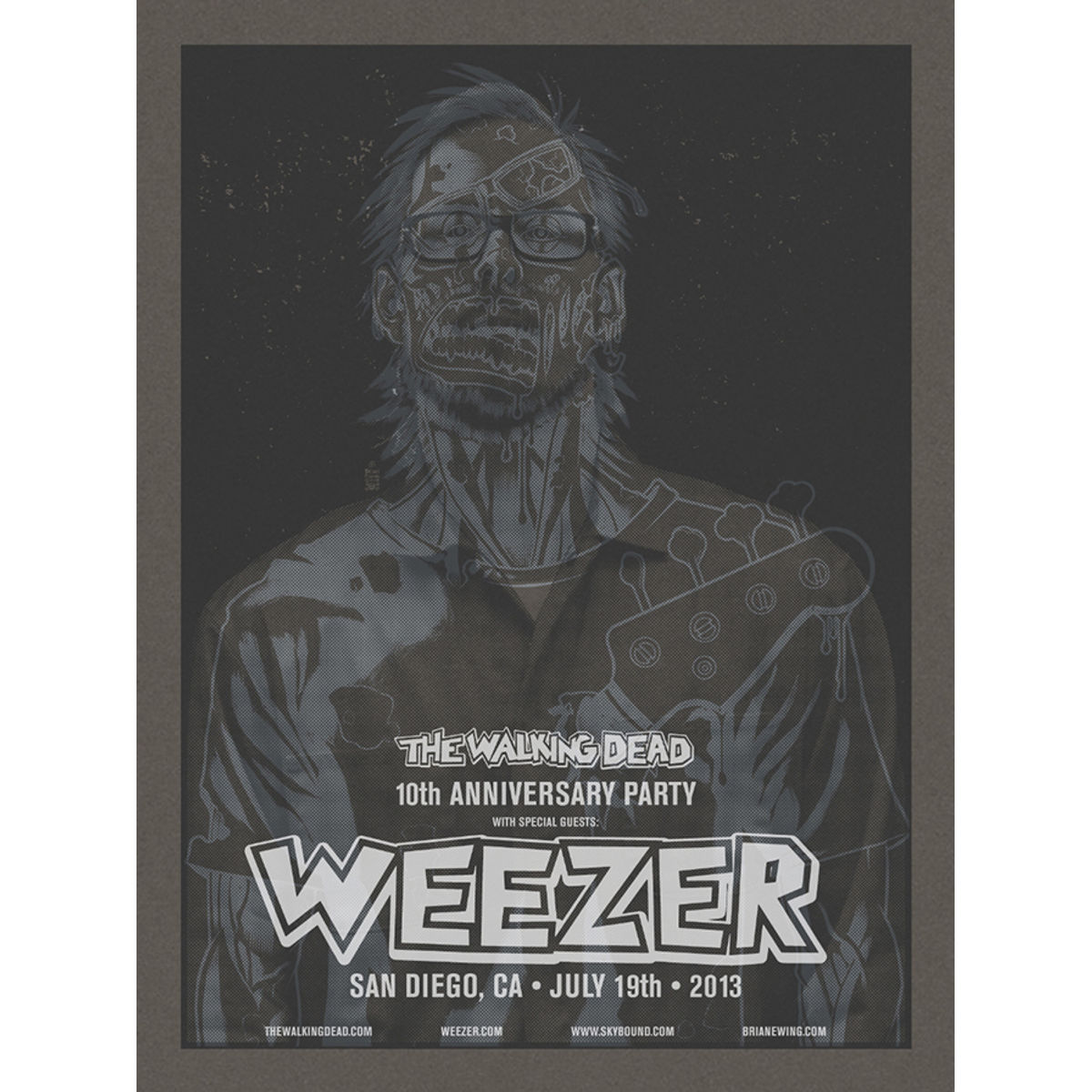 Weezer & The Walking Dead – San Diego, CA 2013 (Scott - Black)