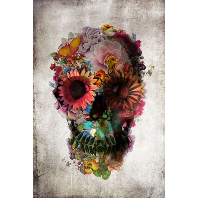 Floral Skull 2 by Ali Gulec