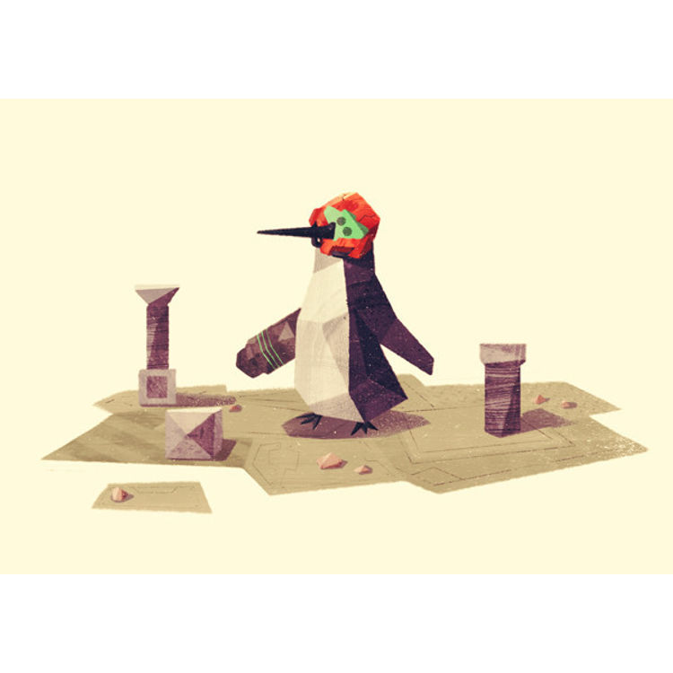 Penguin dressed as Samus by Benjamin Flouw