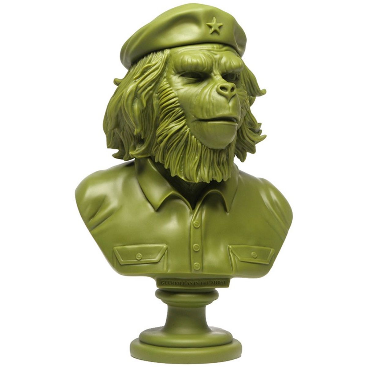 Rebel Ape Bust - Army Green