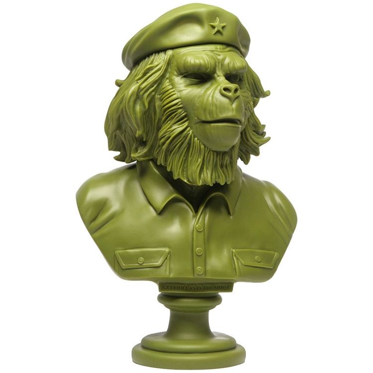 Rebel Ape Bust - Army Green by SSUR