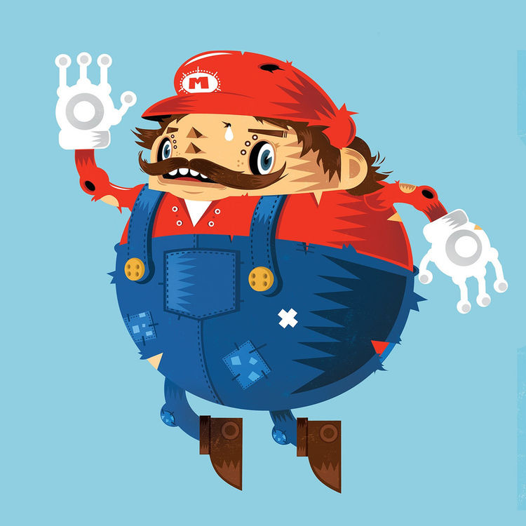 Jumping Mario by Yema Yema