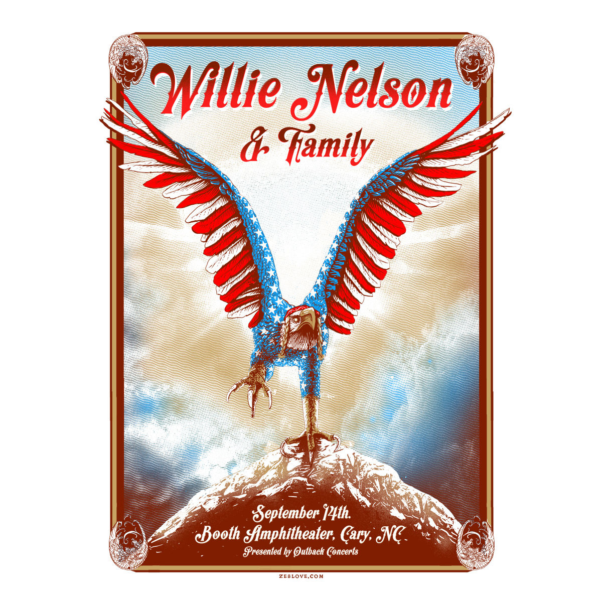 Willie Nelson – Cary, NC 2013 (Variant)