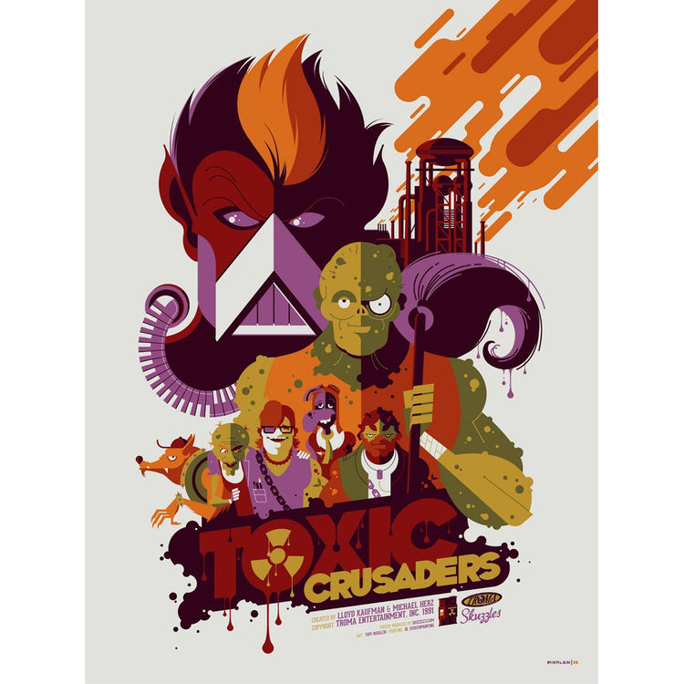 The Toxic Crusaders - Variant by Tom Whalen