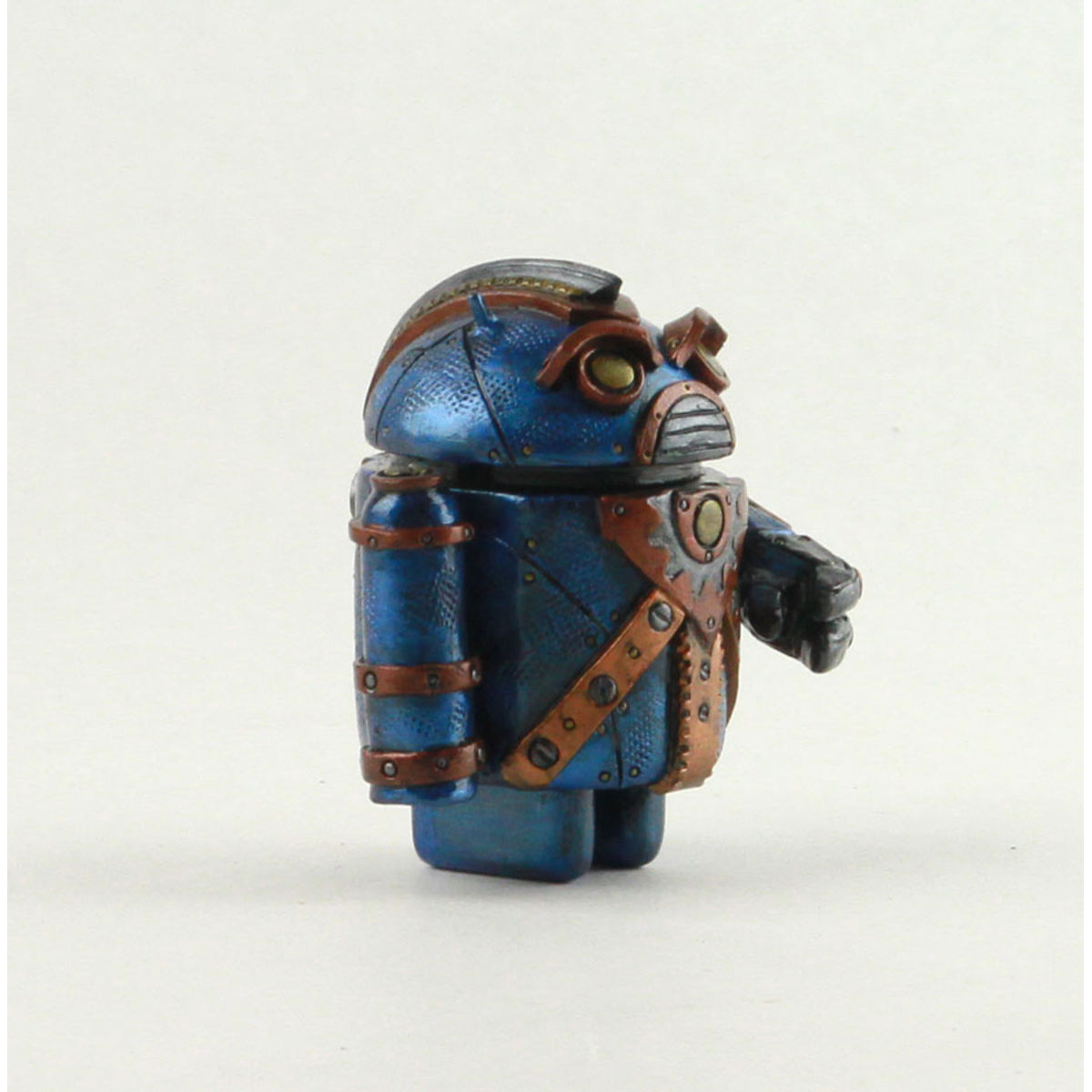 Steampunk Google Droid Blue