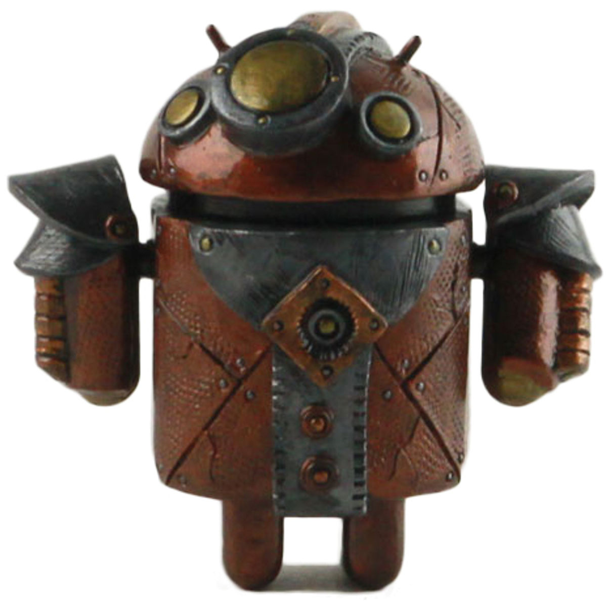 Steampunk Google Droid Bronze