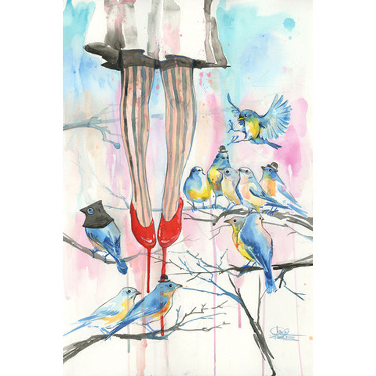 Flying Girl - Print by Lora Zombie
