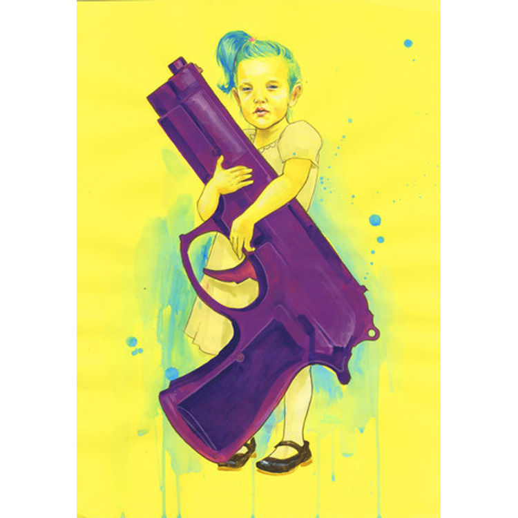 Little Girls Big Guns 1 by Lora Zombie