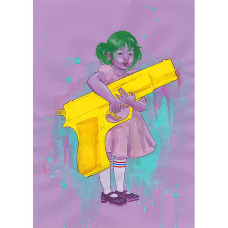 Little Girls Big Guns 2 by Lora Zombie