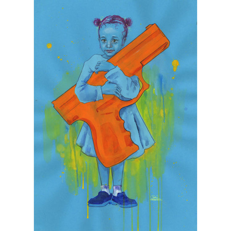 Little Girls Big Guns 4 by Lora Zombie