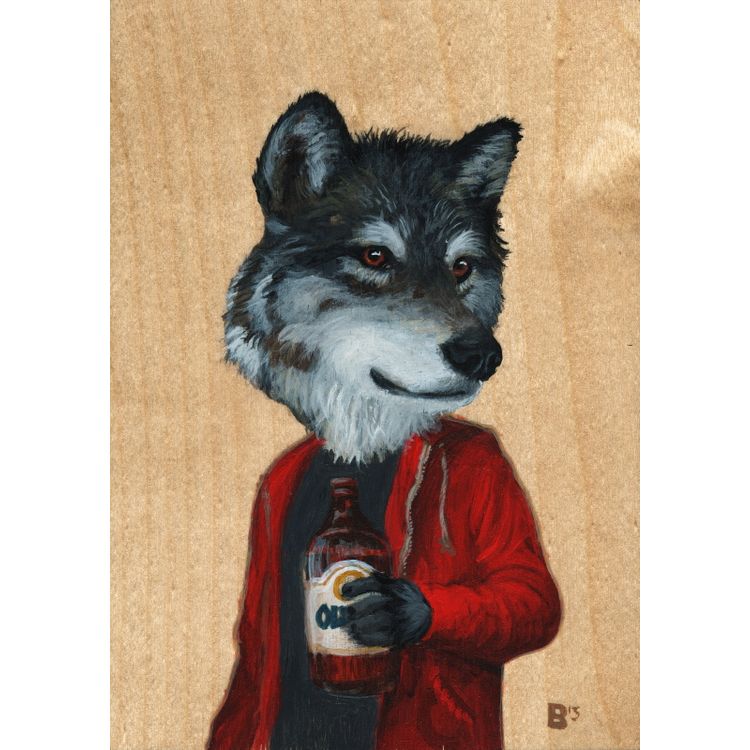 Stubby Wolf by Mark Brown