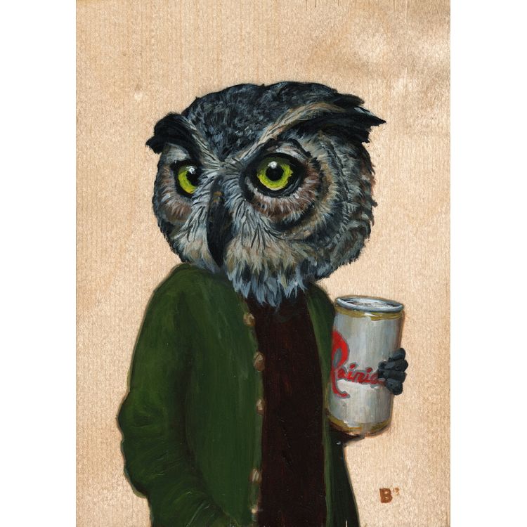 Rainy Owl by Mark Brown