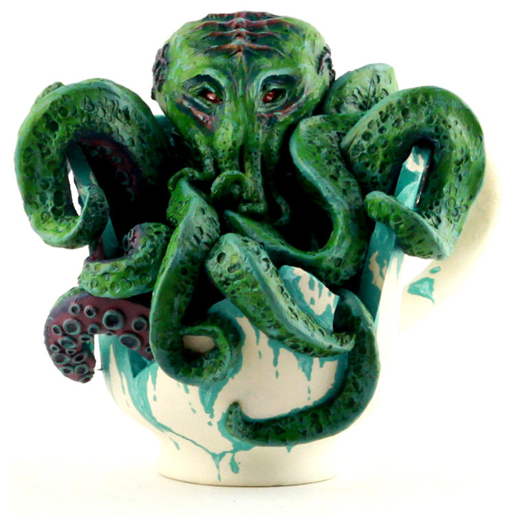 Cthulhu in a Cup by Michelle Magee