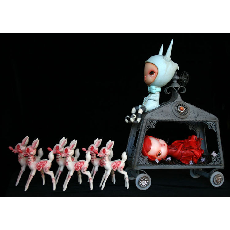 Winslow & Ettie with zombambie parade by Brandt Peters