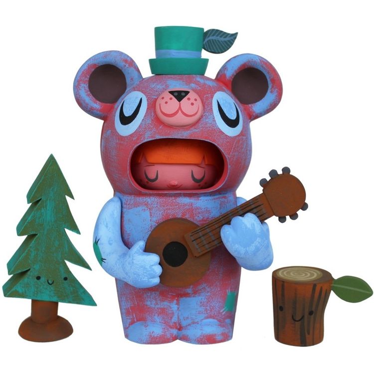 Guitar Bear Mascot by Amanda Visell