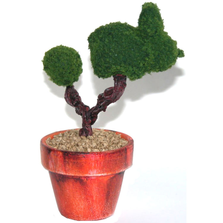 Topiary Labbit - Green by TIBONG