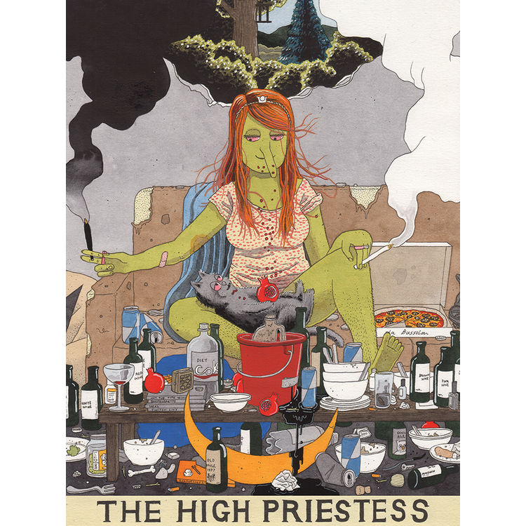 High Priestess / Welfare Wands by Simon Hanselmann