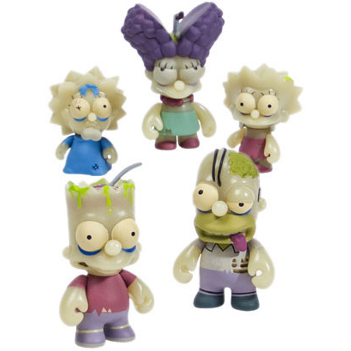 The Simpsons : GID Zombie Family (5-Pack)