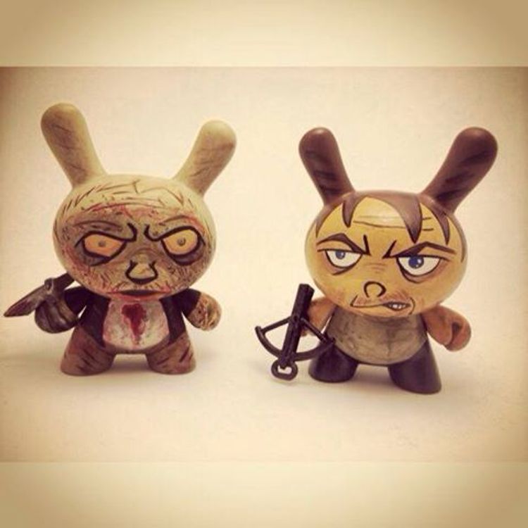 The Walking Dead: Walker Merle and Daryl by Firehead Design (Cesar Diaz)