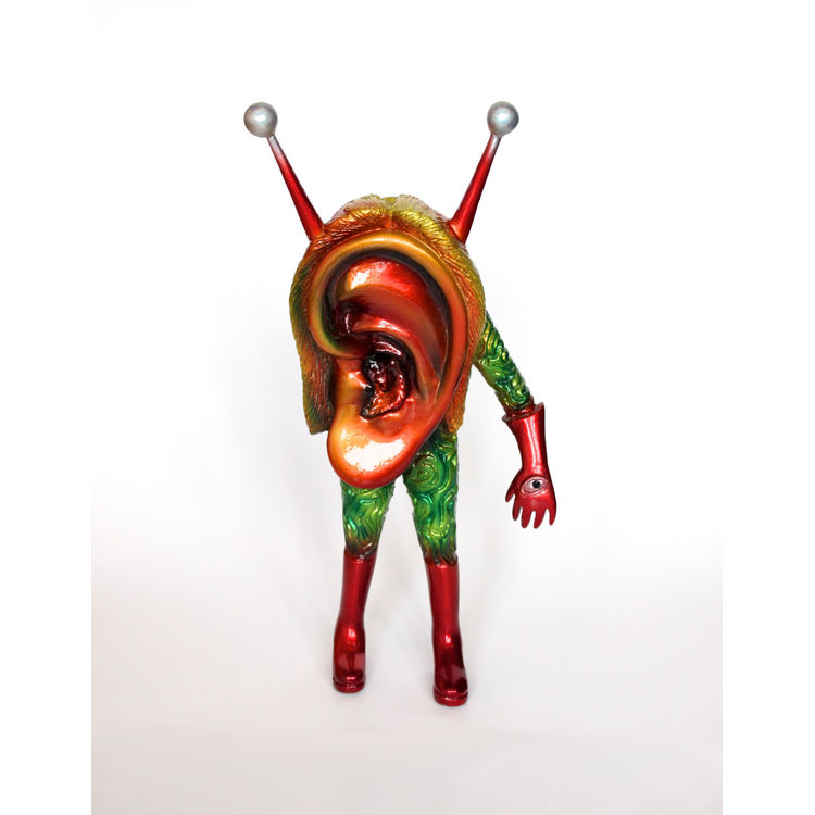 Ear Monster (Orange) by Carlos Enriquez Gonzalez