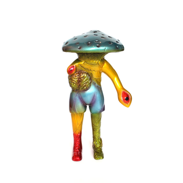 Brain Mushroom with Eye Hand (Blue) by Carlos Enriquez Gonzalez