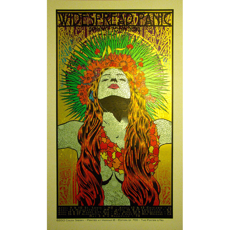 Widespread Panic • Spring Tour 2013 Green Speckled Egg Edition by Chuck Sperry