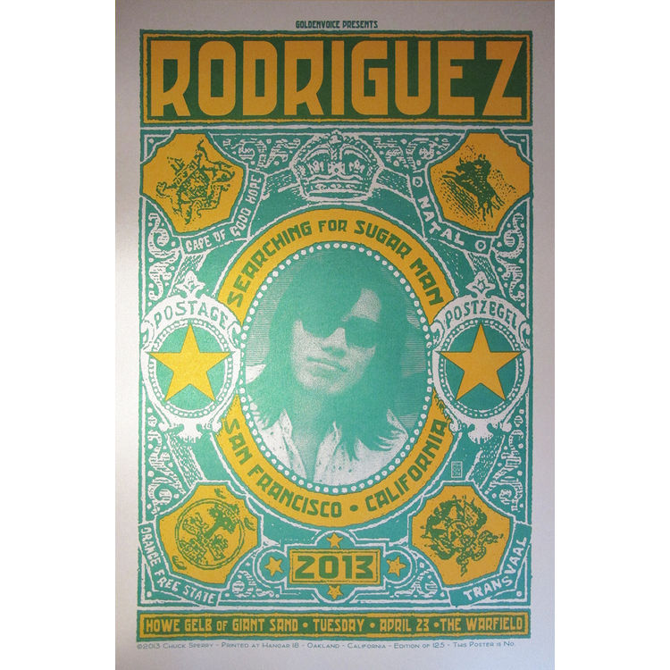 Rodriguez at The Warfield, April 23, 2013 Silver Edition by Chuck Sperry