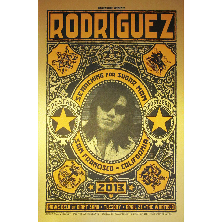 Rodriguez at The Warfield, April 23, 2013 Gold Edition by Chuck Sperry