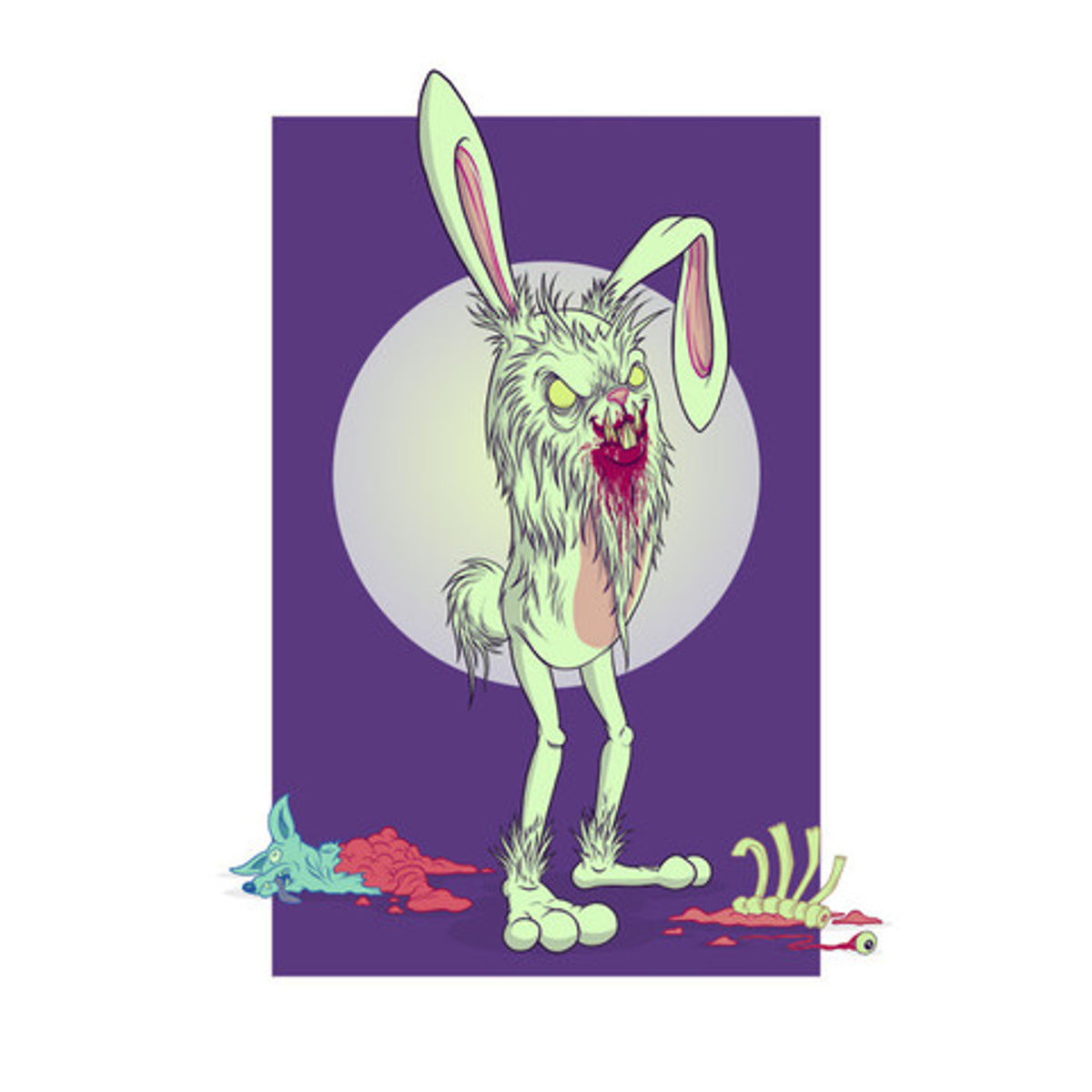 Bunnywith Full Moon