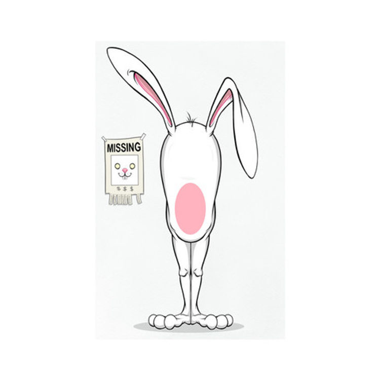Bunnywith Missing Face 1 by Alex Pardee