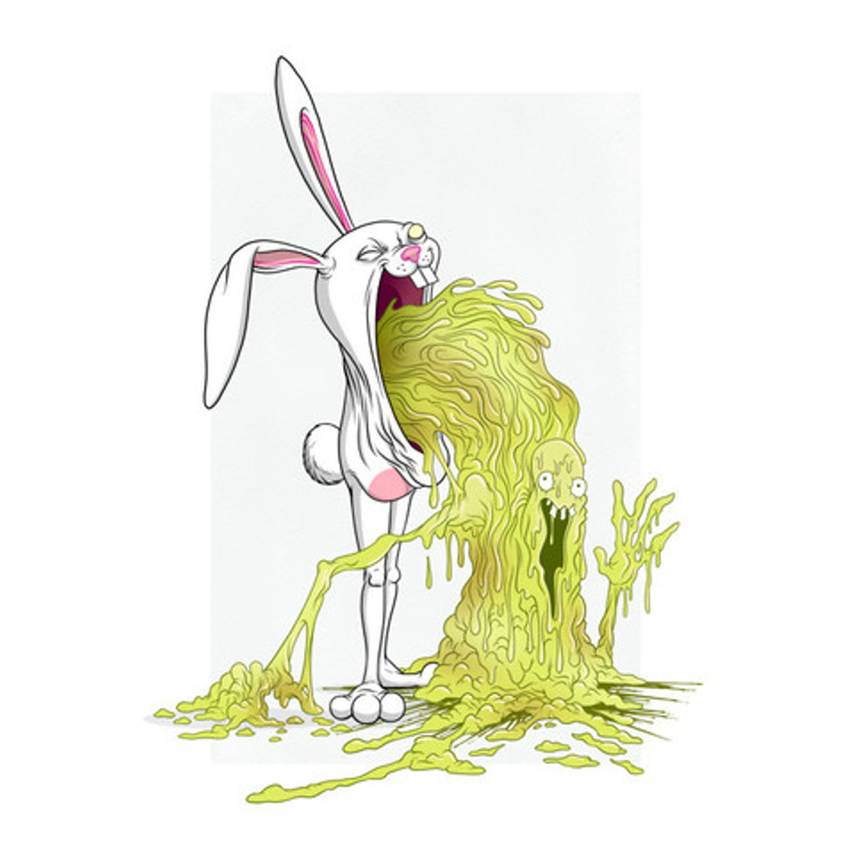 Bunnywith Sick Larry (The Jolly Vomit)