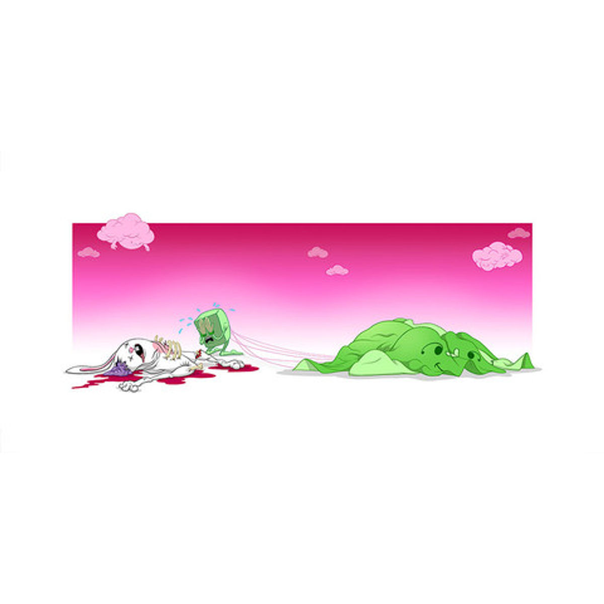 Bunnywith Unsuccessful Parachute