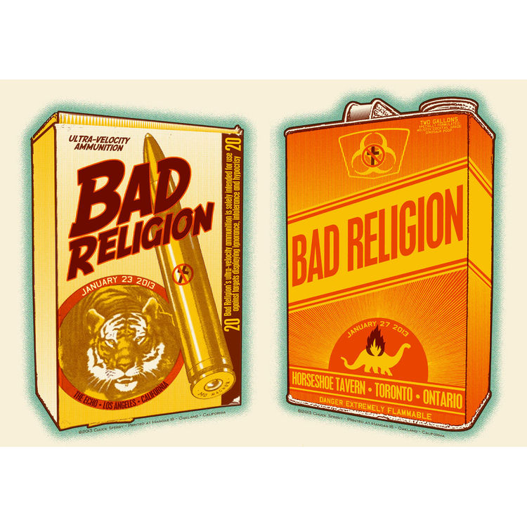 Bad Religion “Guns & Gas” Uncut Edition by Chuck Sperry