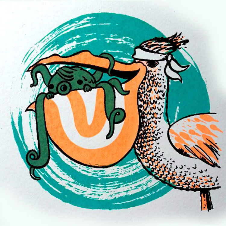 Pelican and Octopus Homeboys by Bwana Spoons