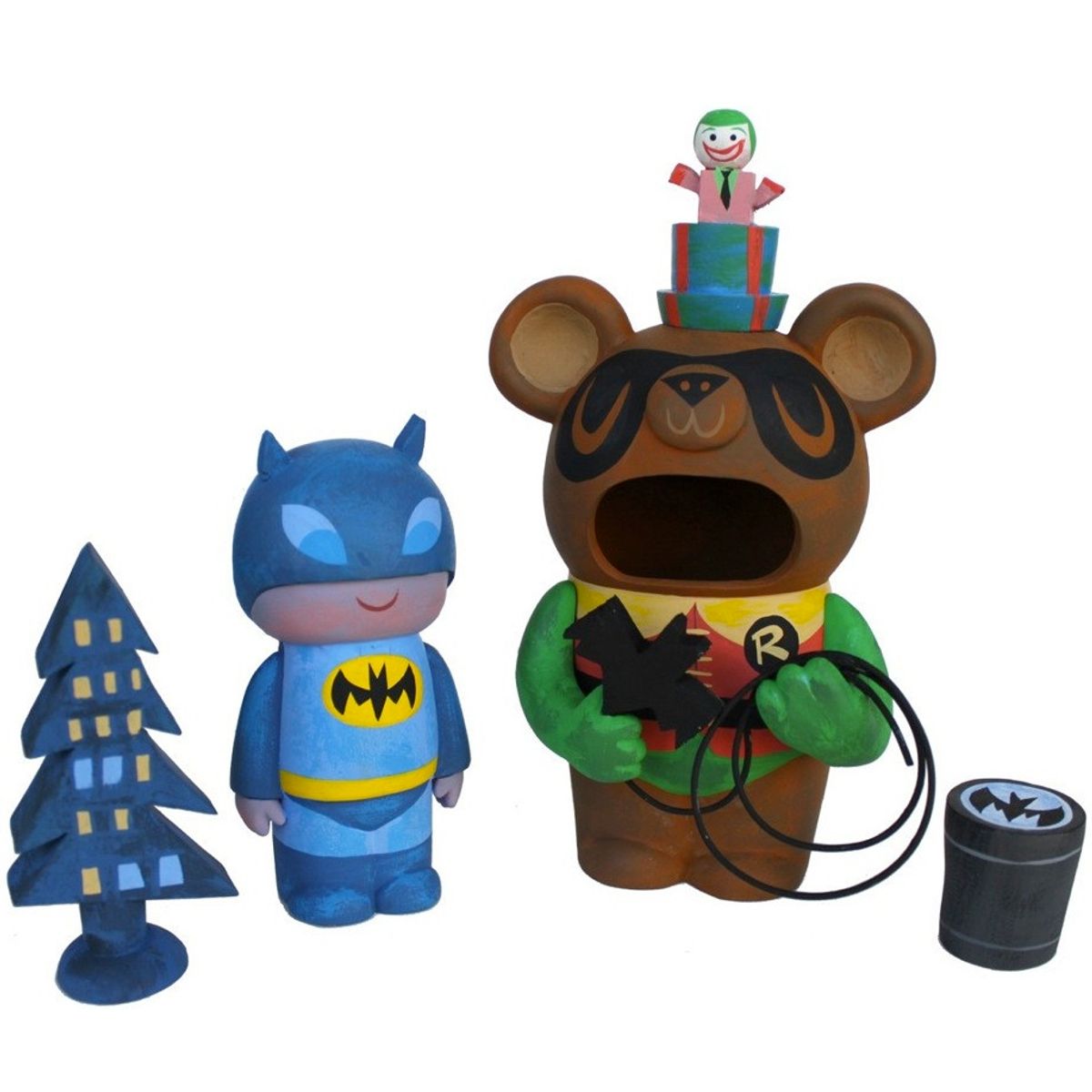 Batman Guitar Bear Mascot