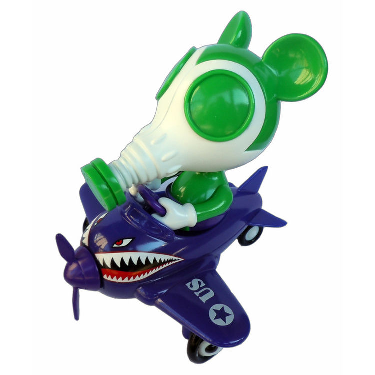 Mousemask Murphy in Airplane - Supervillain by Ron English