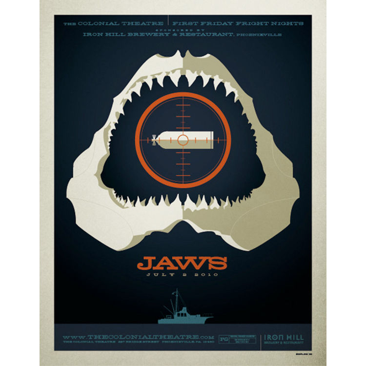 Jaws by Tom Whalen