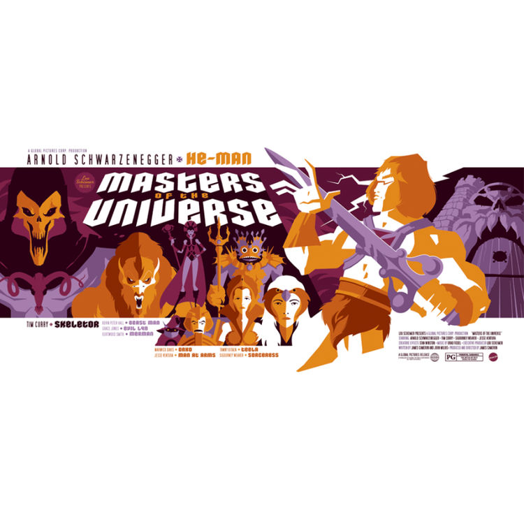Arnold Schwarzenegger's 'Masters Of The Universe by Tom Whalen